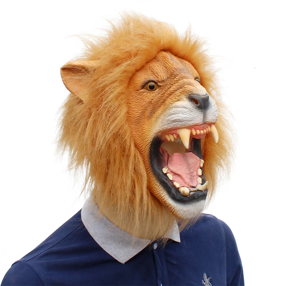 

Lion mask Scary Costume Party Props Eco friendly Horror Masks for Halloween Masquerade Festivals Cosplay Dance Show