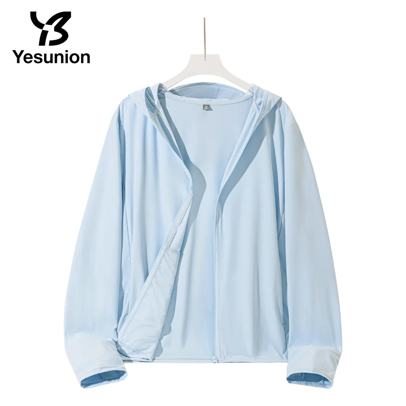 

Женская солнцезащитная одежда Ice Silk Upf50+, легкая, дышащая, быстросохнущая, летняя уличная одежда, защита от ультрафиолета для мужчин