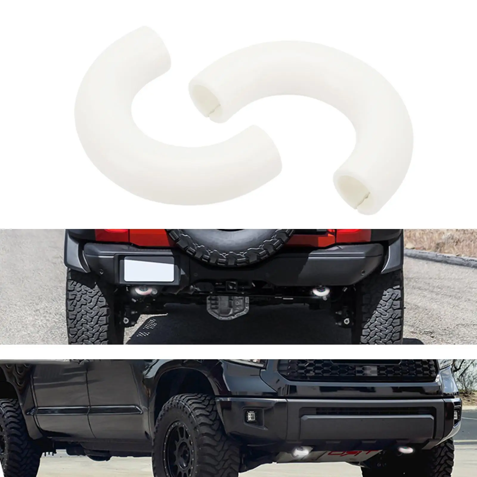 

2x Tow Hooks Covers Sturdy Car Accessories for Toyota for tundra 2017-2021