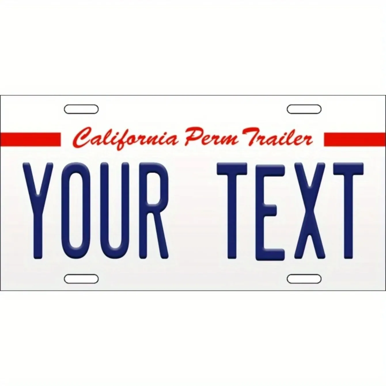 لافتة لوحة ترخيص CA من الألومنيوم مخصصة مع نصك - ملصق اسم شخصي للبار والمقهى، 12 × 6 بوصة. #2