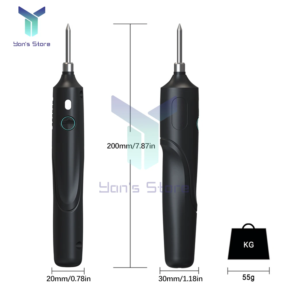 Lutownica akumulatorowa wymienna bateria lutownica do ładowania na USB Mini narzędzie do spawanie elektroniczne domowego