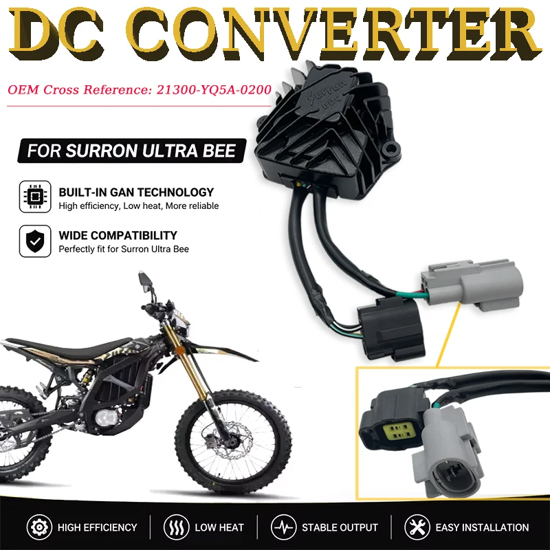 Für Surron Ultra Bee DC-Wandler Transformator Elektrisches Offroad-Motorrad Zubehör SUR-RON Spannungsreduktionsmodul Regler