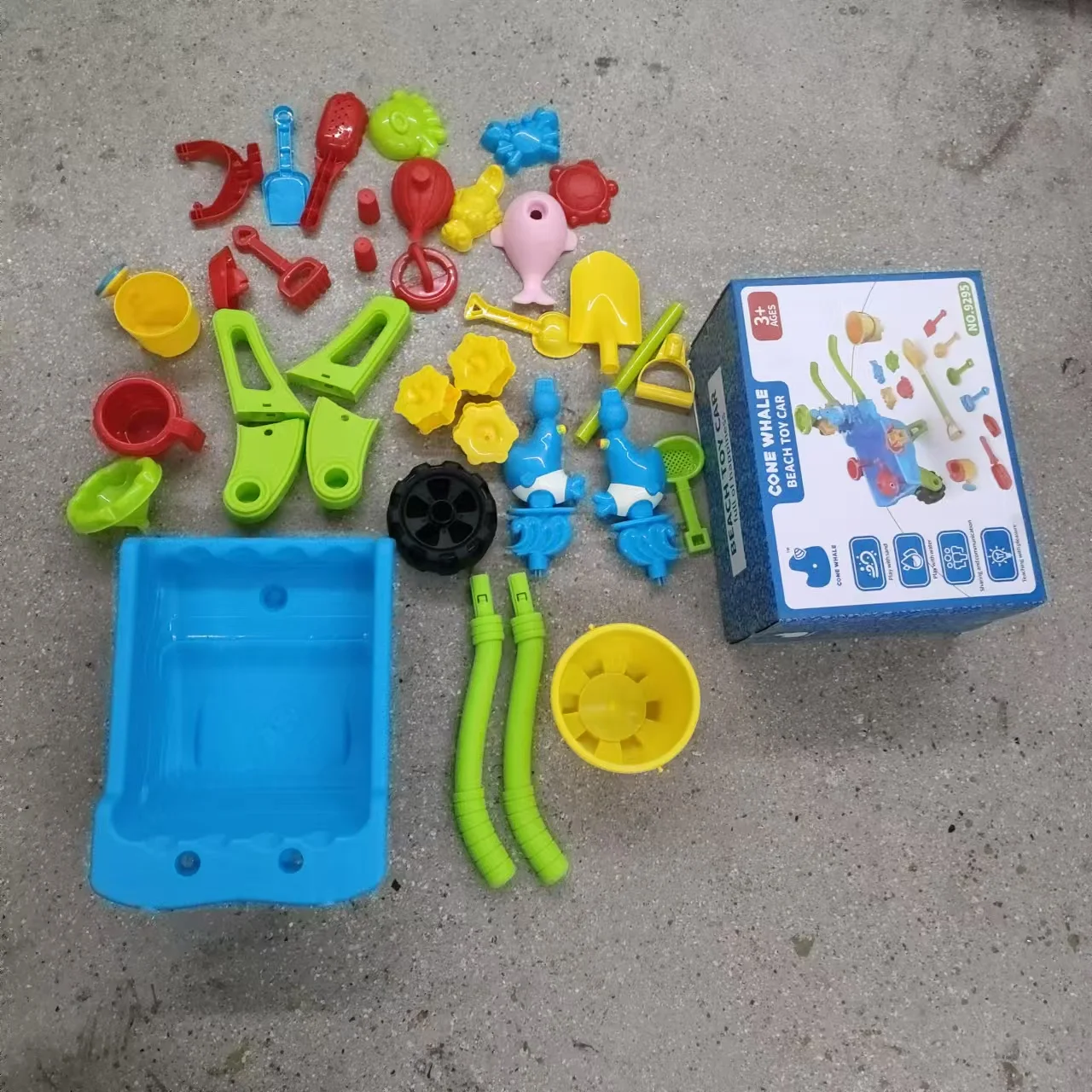 عربة لعب مائية جديدة على الشاطئ، جرافة، ألعاب خارجية للأطفال، ألعاب شاطئ خارجية للعب مائي على الشاطئ #3