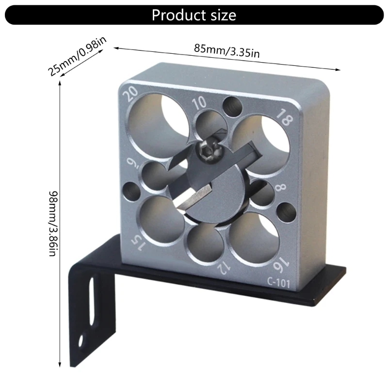Professional Dowel Maker Set With Cutter 8 Precise Hole Size Suitable For Customizable Woodworking Joints