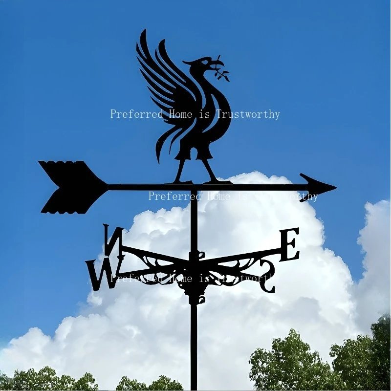 Suitable for 1 Piece of Iron Wind Vane, Craft Decoration, Rural Outdoor Villa Roof