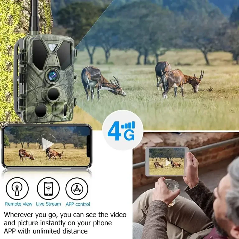 Suntekcam HC‑812Pro 4G Hunting Trail Camera 36MP 4K Video 0.3s Trigger 940nm IR Night Vision Free Cloud APP Control