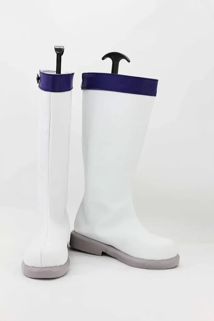 

Fairy Tail Lucy White Cosplay Boots Custom Size for Adults