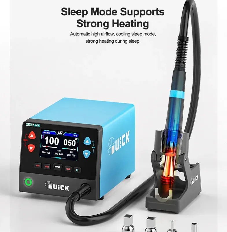 QUICK M7 1000W Intelligent Lead-free Hot Air Desoldering Station 2