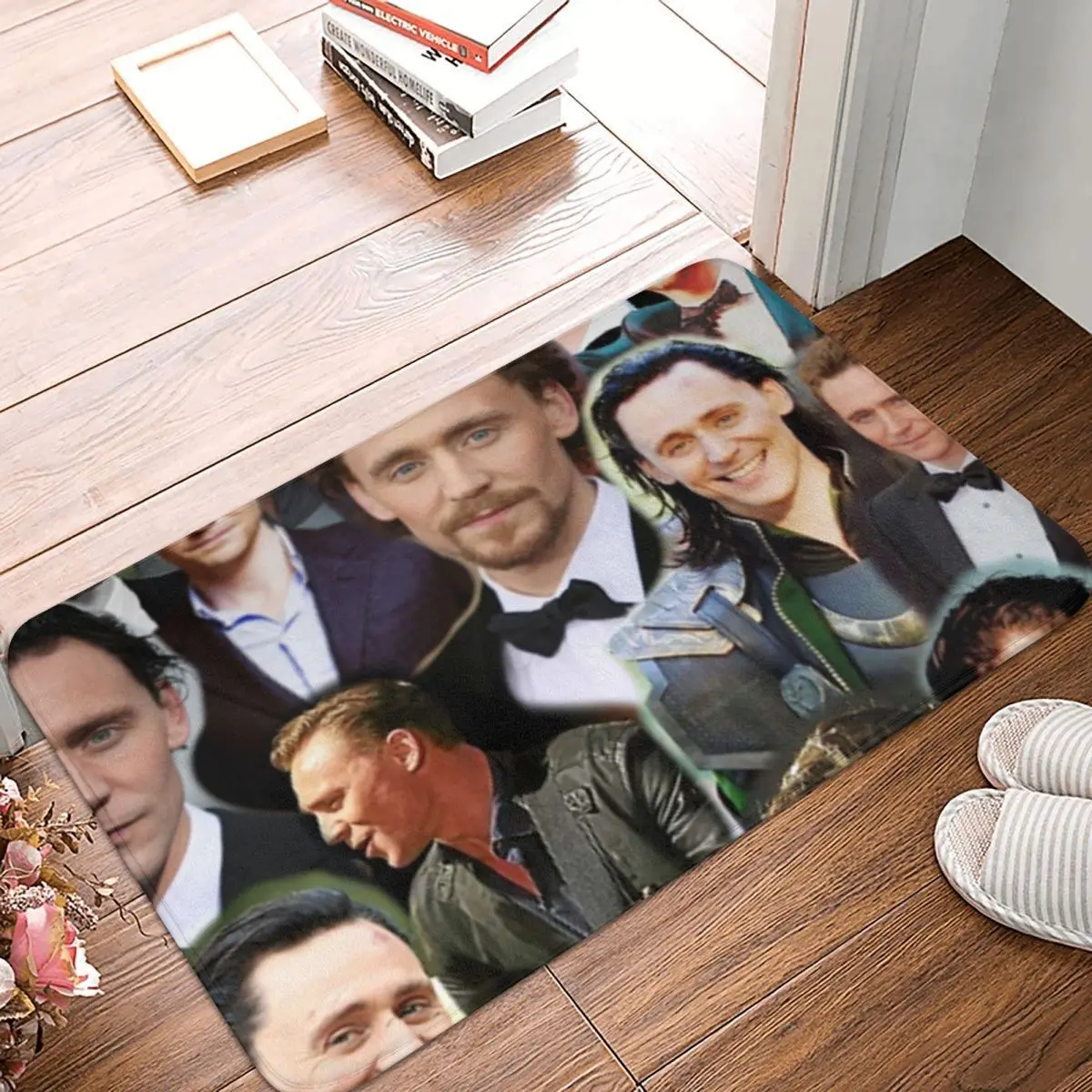 

Tom Hiddleston Photo Collage Anti-slip Doormat Floor Mat Cushion Carpet Rug for Kitchen Entrance Home Bedroom Footpad Mats