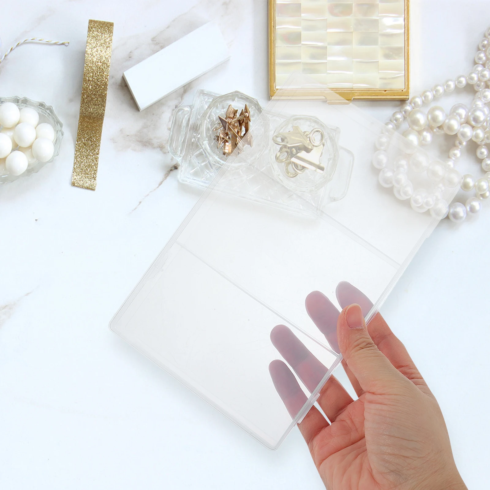 

Partition Storage Box Paper Clip Holder Multi-Grid Organizer Container For Small Items Beads Screws Nuts Office Supplies Large