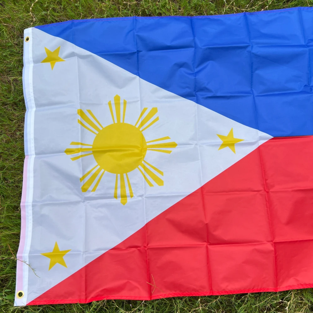 علم الفلبين الوطني 90X150cm البوليستر معلقة علم PHL PH Philippino Pilipinas3x5 FtPhilippino Pilipinas الفلبين #3