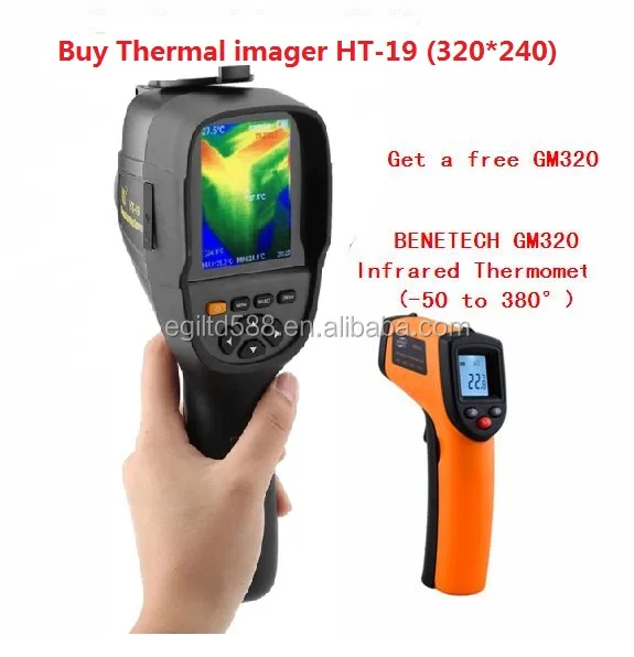 New HT-19 Thermal Imaging Camera Precision Floor Heating Leak Detector High Resolution 320x240 for Overhaul and Outdoor