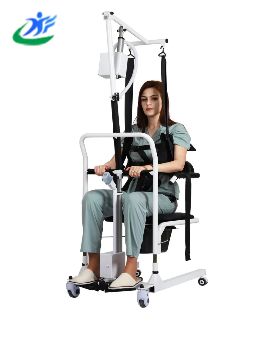AIROW Power Lift Commode Chair | Height Adjustable Toilet Lift for Elderly | Reduce Caregiver Effort | Bathroom Aid Manufacturer