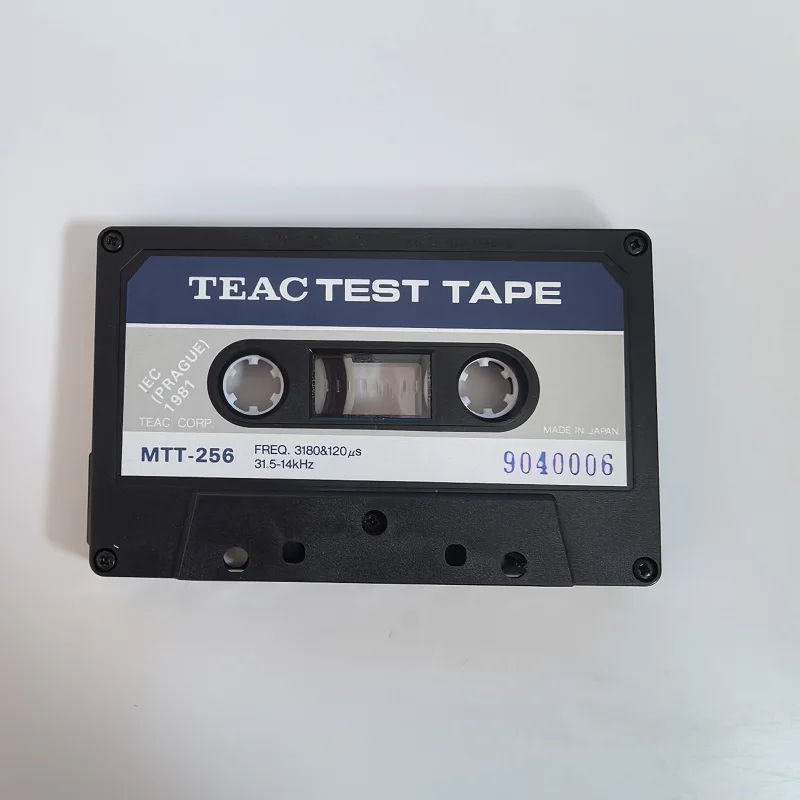 TEST TAPE TEAC MTT-256 3180μs &120μs 31.5HZ~14KHZ-24DB Level Adjustment Head Azimuth Alignment Frequency Response Test