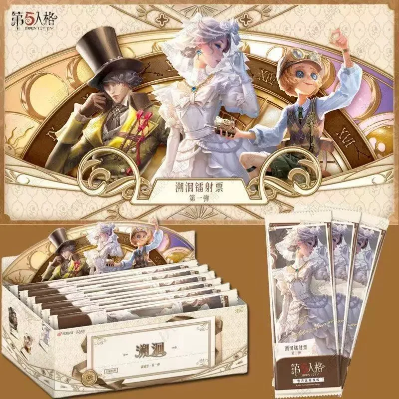 Genuine KAYOU Identity V The Fifth Personality Collection Cards Tracing Laser Ticket Vol.1 Train Ticket Root Hidden Clues Card