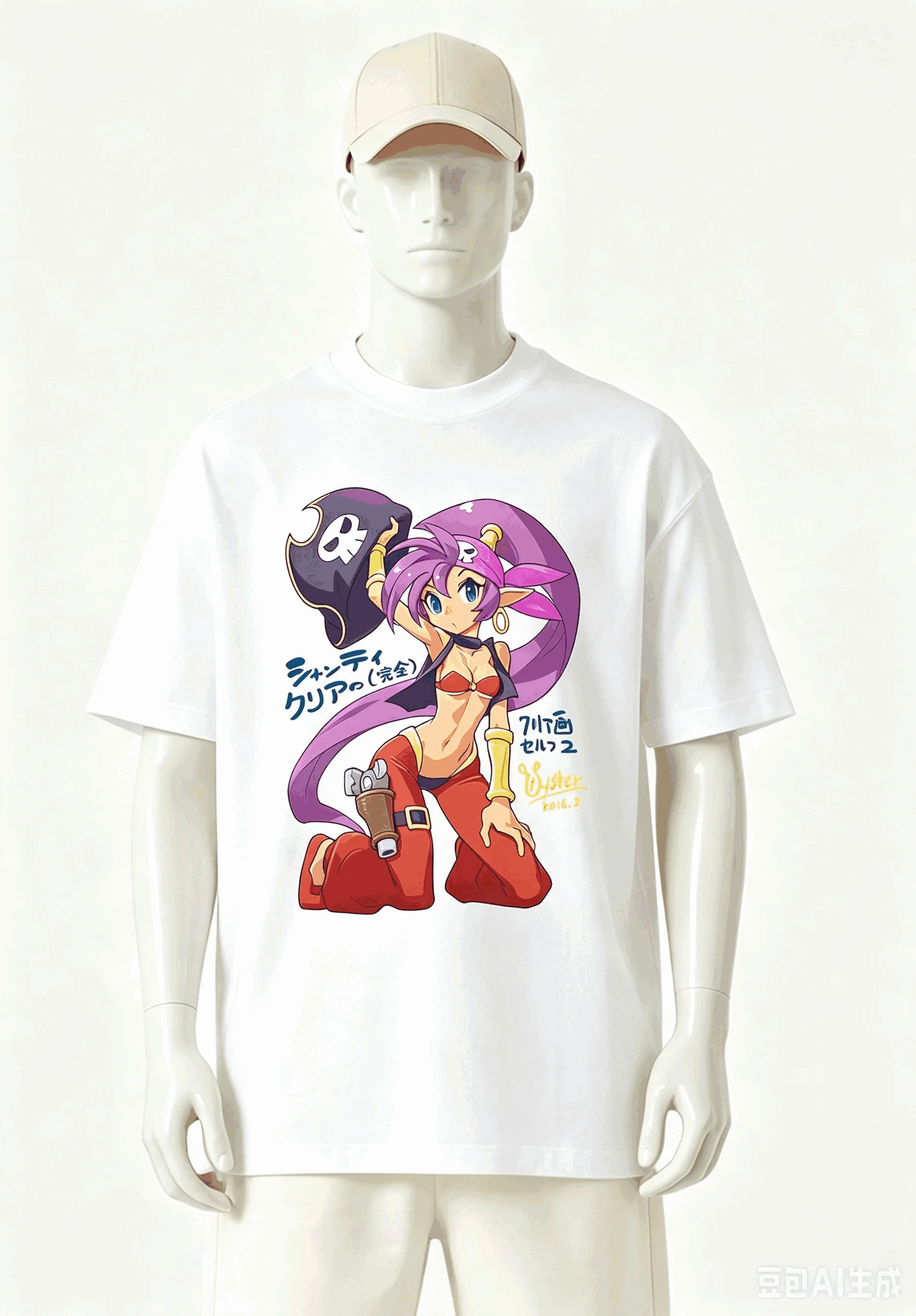 Shantae Half-Genie Hero Oversized Unisex Graphic Print Crew Neck T-Shirt for Men Women high quality Y2k Short Sleeves Classic