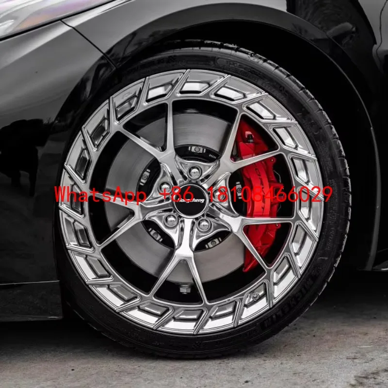 

20-24-дюймовые составные кованые диски с индивидуальной полировкой 5x114.3 5x120 5x130 для люксовых легковых автомобилей