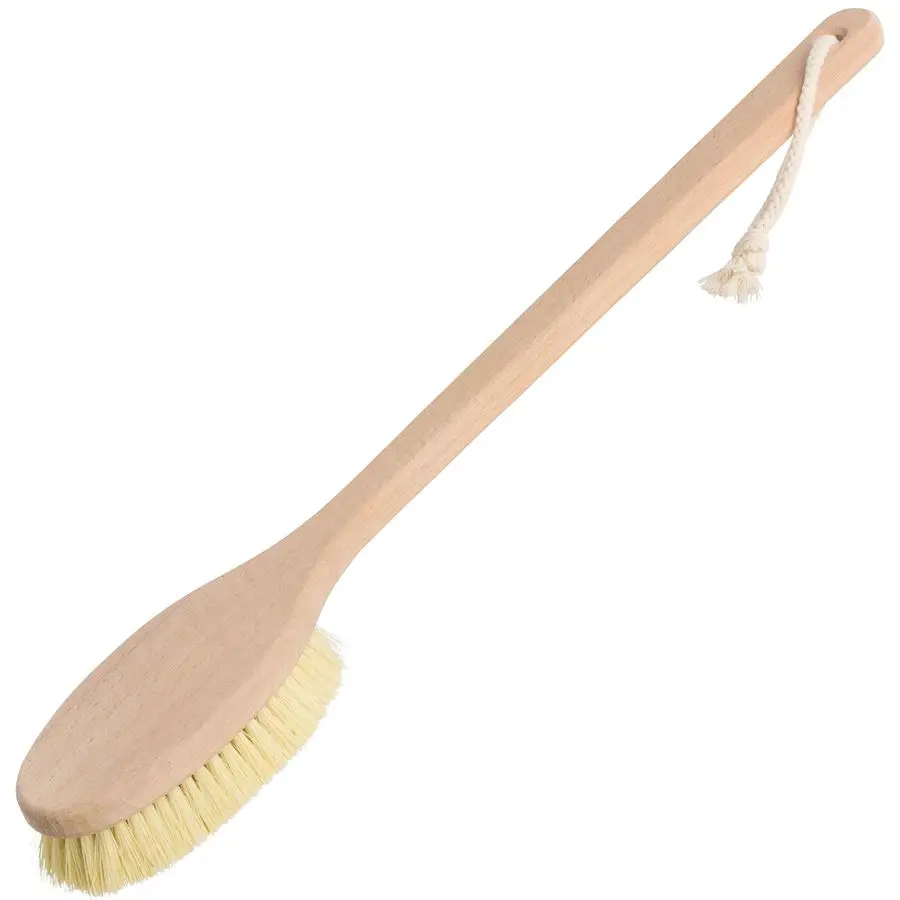 

Bath Brush with Tampico Fiber Bristles and Oiled Beechwood Handle, 195 8Inches Long, Made in Germany