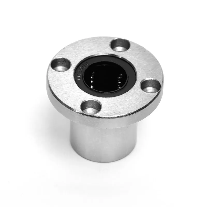 1PCS LMF6UU LMK8UU LMF10UU LMF12UU LMF13UU LMF16UU~LMF80UU Type Nickel Plating Flange Linear Bearing For 3D Printer Linear Rod
