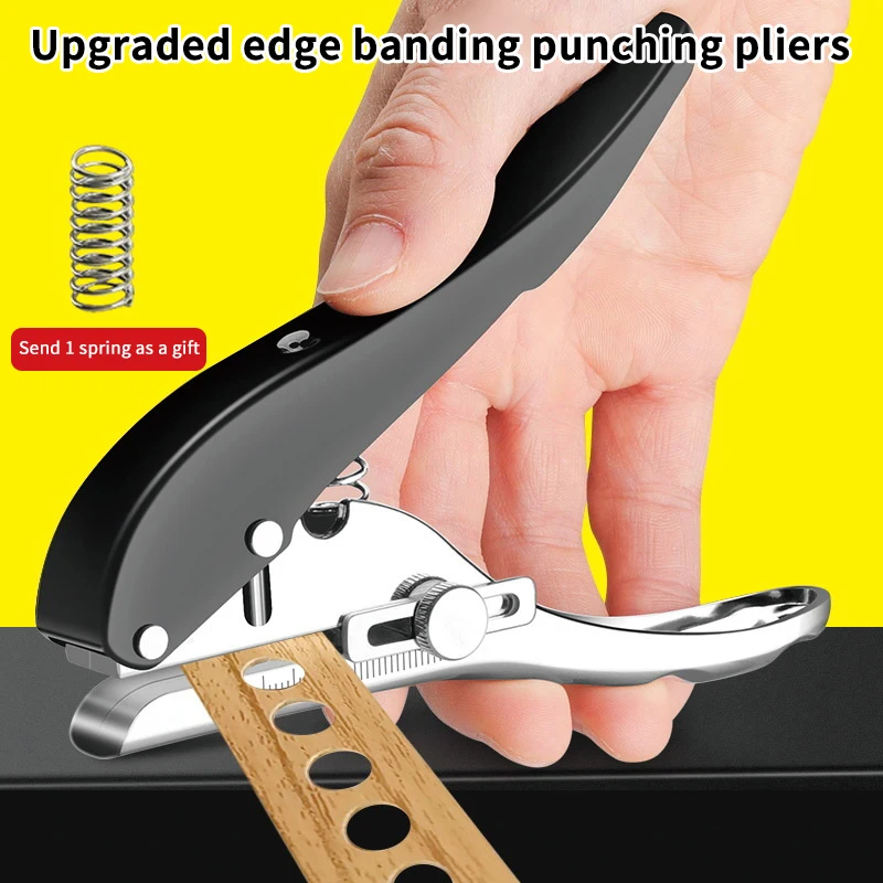 Manual Punch Edge Banding Pliers 8/10mm Hole Card Punching Tool For Plastic Sheet Paper PVC ABS Opener Nail Hole Masking Plier