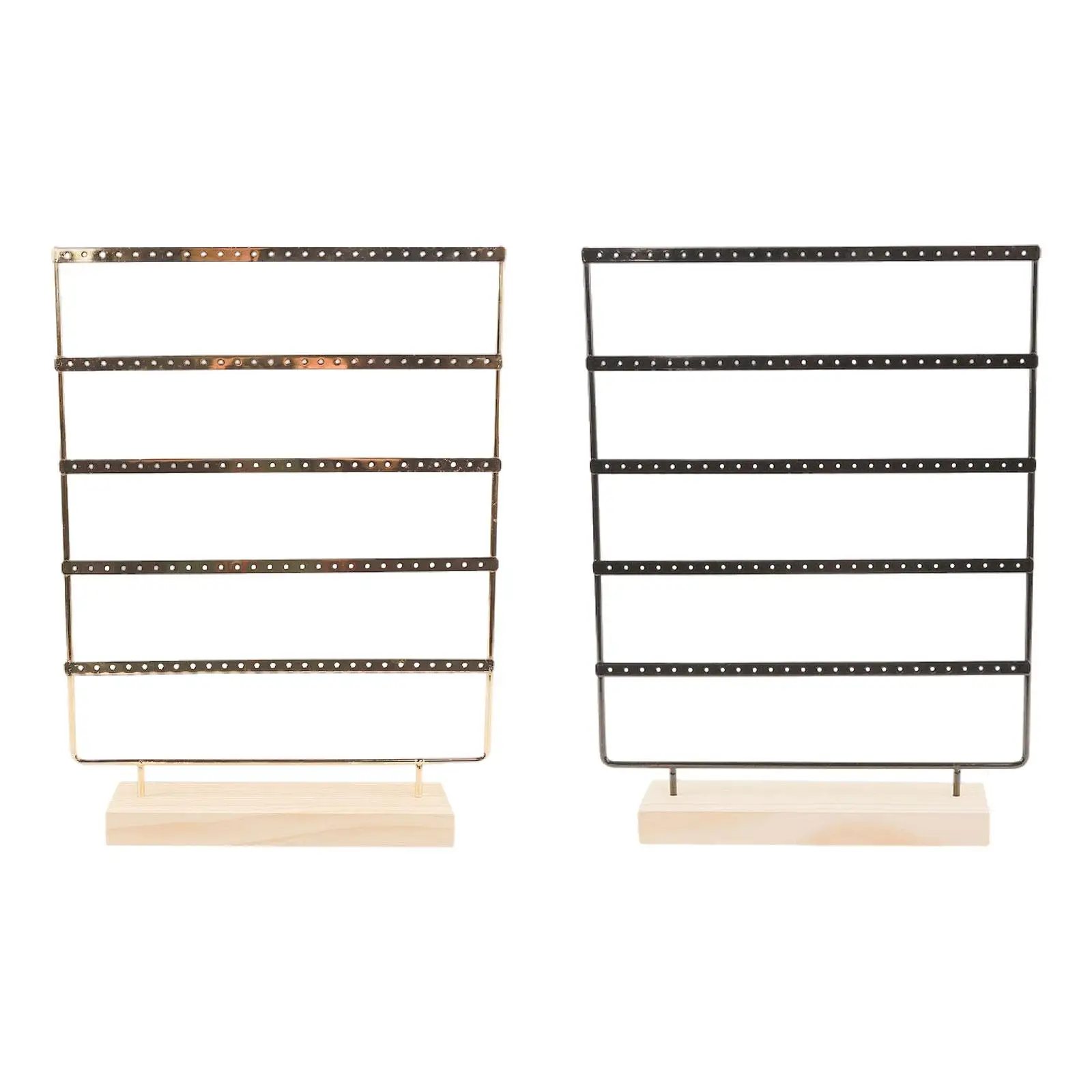 5-Layer Earring Display Stand Spacious Jewelry Holder Organizer for Studs Hoops & Dangle Earrings, Centerpiece Cabinet Showcase