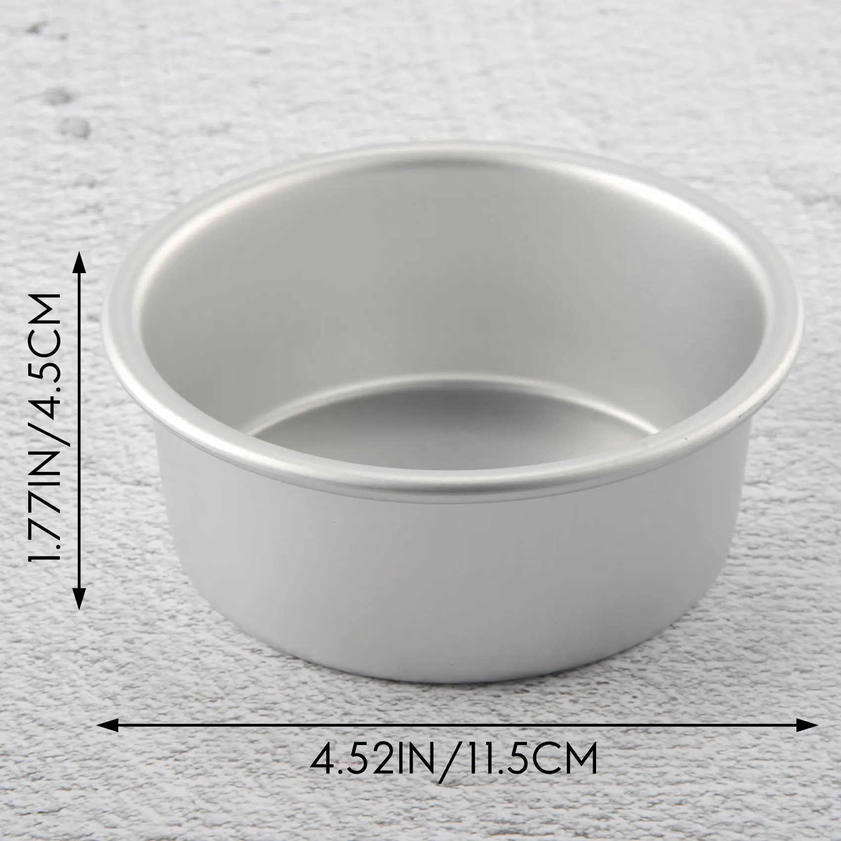 4 Inch Small Cake Pan Set of 4, Baking Round Cake Pans Tins Bakeware for Mini Cake Pizza, Quiche, Non Toxic & Healthy