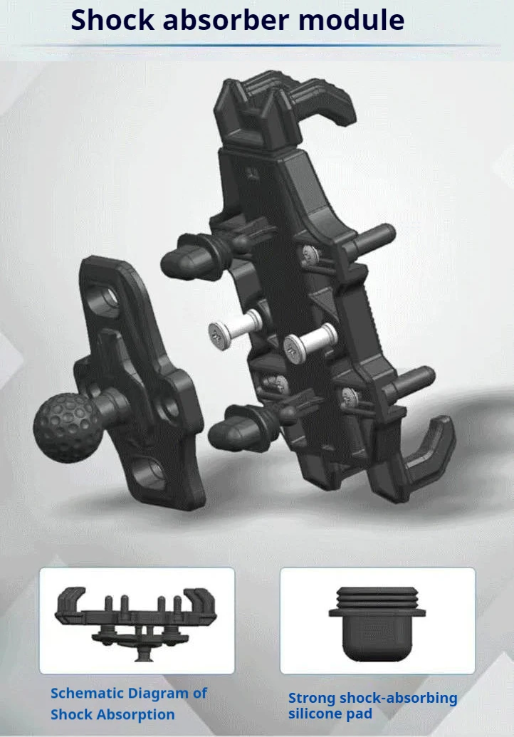 For Suzuki V-Strom DL1050 DL1000 DL800 DL650 DL250 VStrom Motorcycle Accessories 8 Claw Riding Shock Phone Bracket