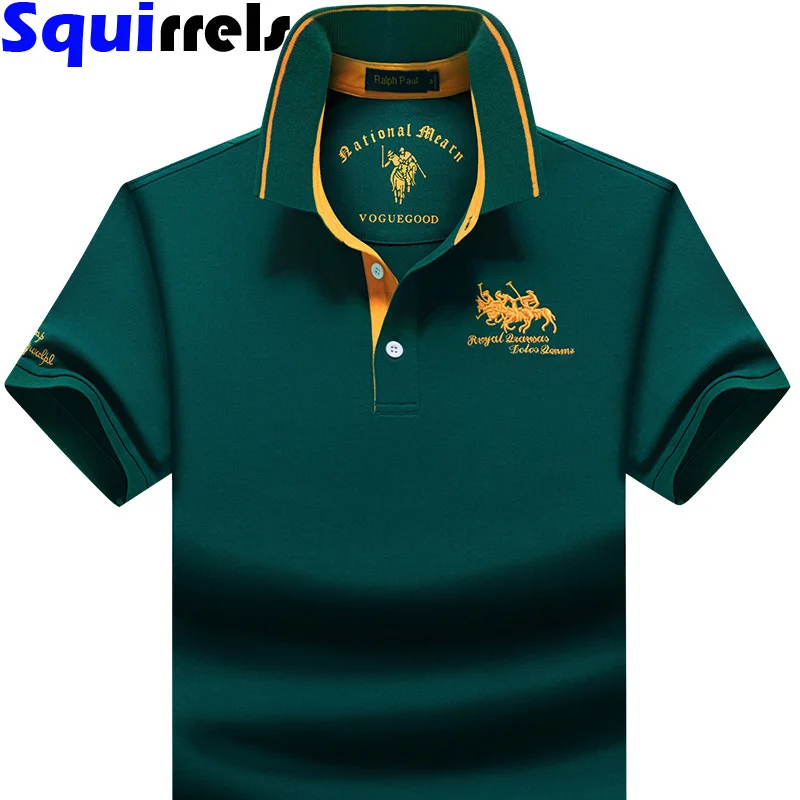 men's polo shirt short sleeve t-shirt summer new Lapel Loose Large Size Half Sleeve T-shirt Top Men's Clothing