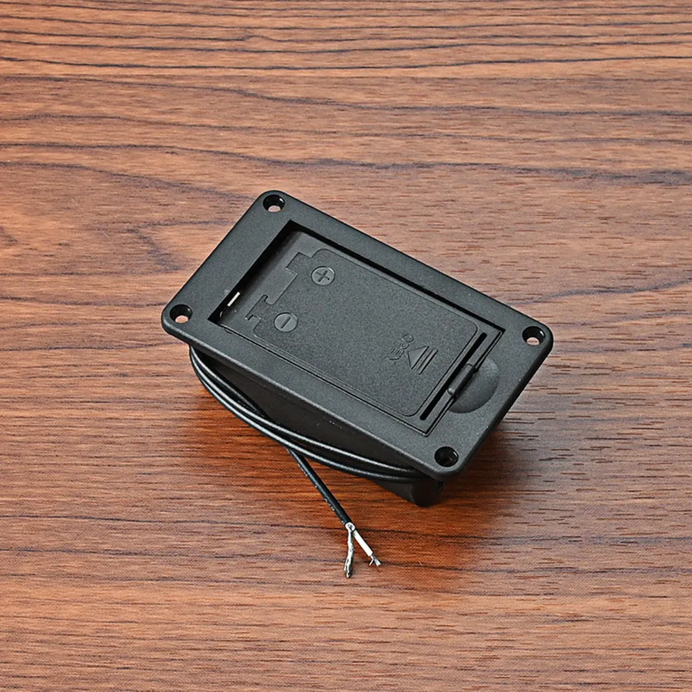 Lightweight Plastic Battery Compartment for Active Guitar Bass Pickup 9V Battery Box Smooth Texture Simple Design Long Service view 3