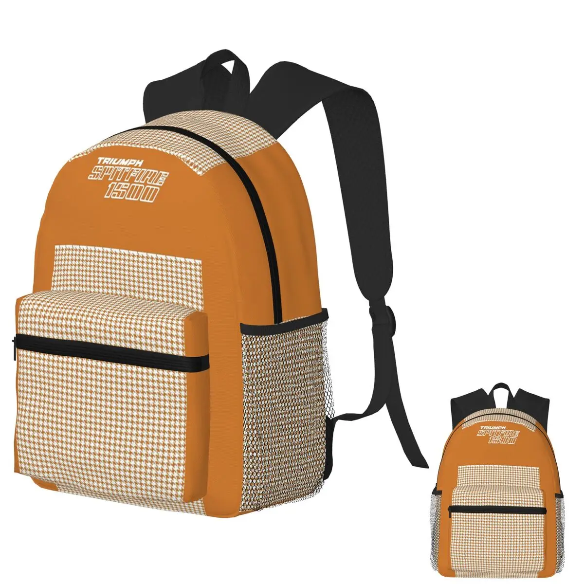 

Triumph Spitfire 1500 - Beige Houndstooth Backpack School Bag Hiking Travel Daypack for Men Women Fashion Bookbag Shoulder Bags