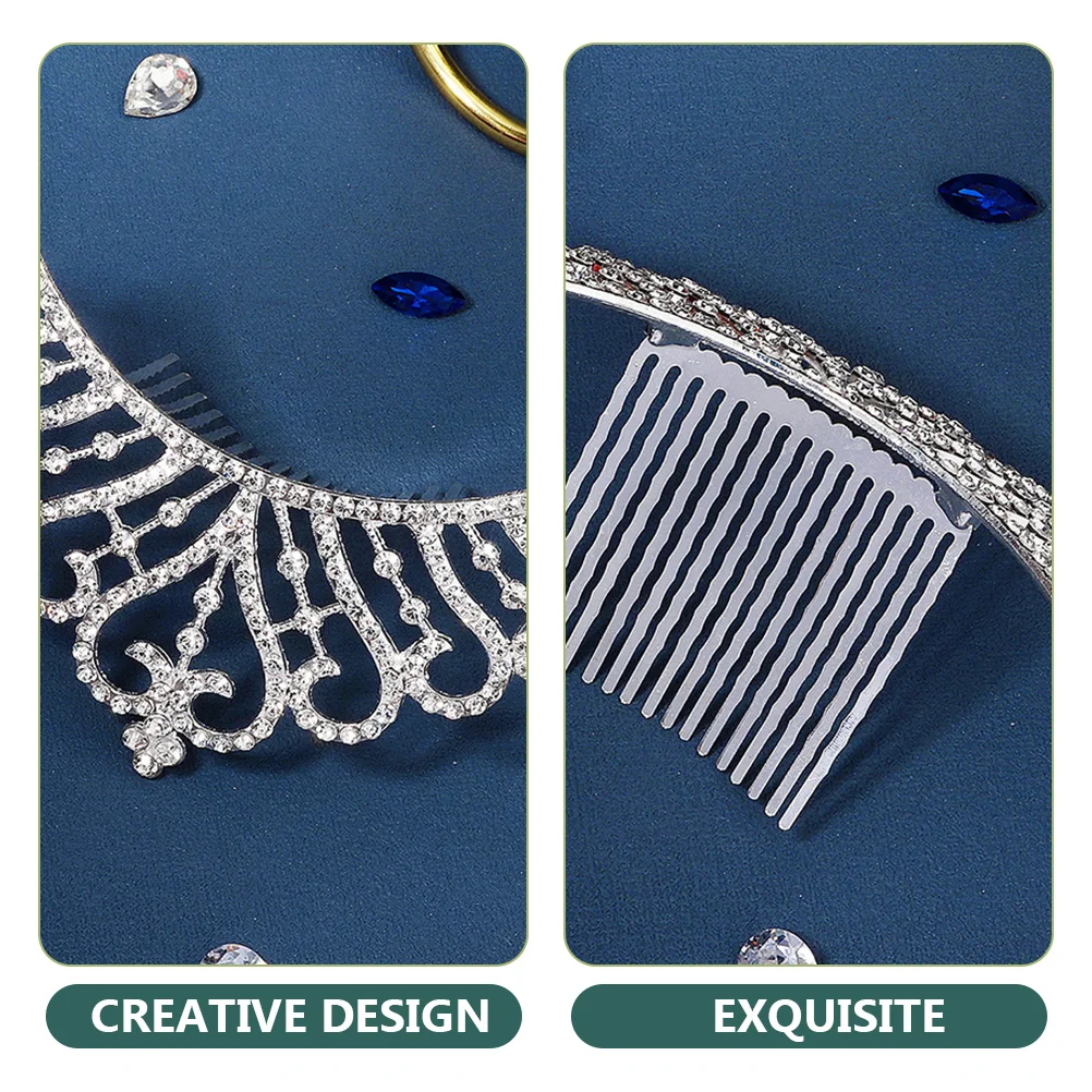 

Crown Hair Wedding Crown Hairpin Headpiece Alloy Wedding Bridal Hair Comb Bride Accessories Alloy Headpiece Prom Birthday