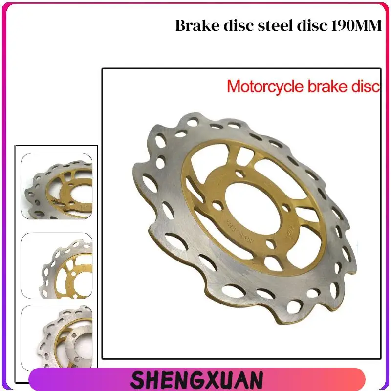 Brake Disc A Steel Disc 190mm Front Brake Flat Disc Floating Disc Brake Pads Suitable for Motorcycle and Off road Vehicles