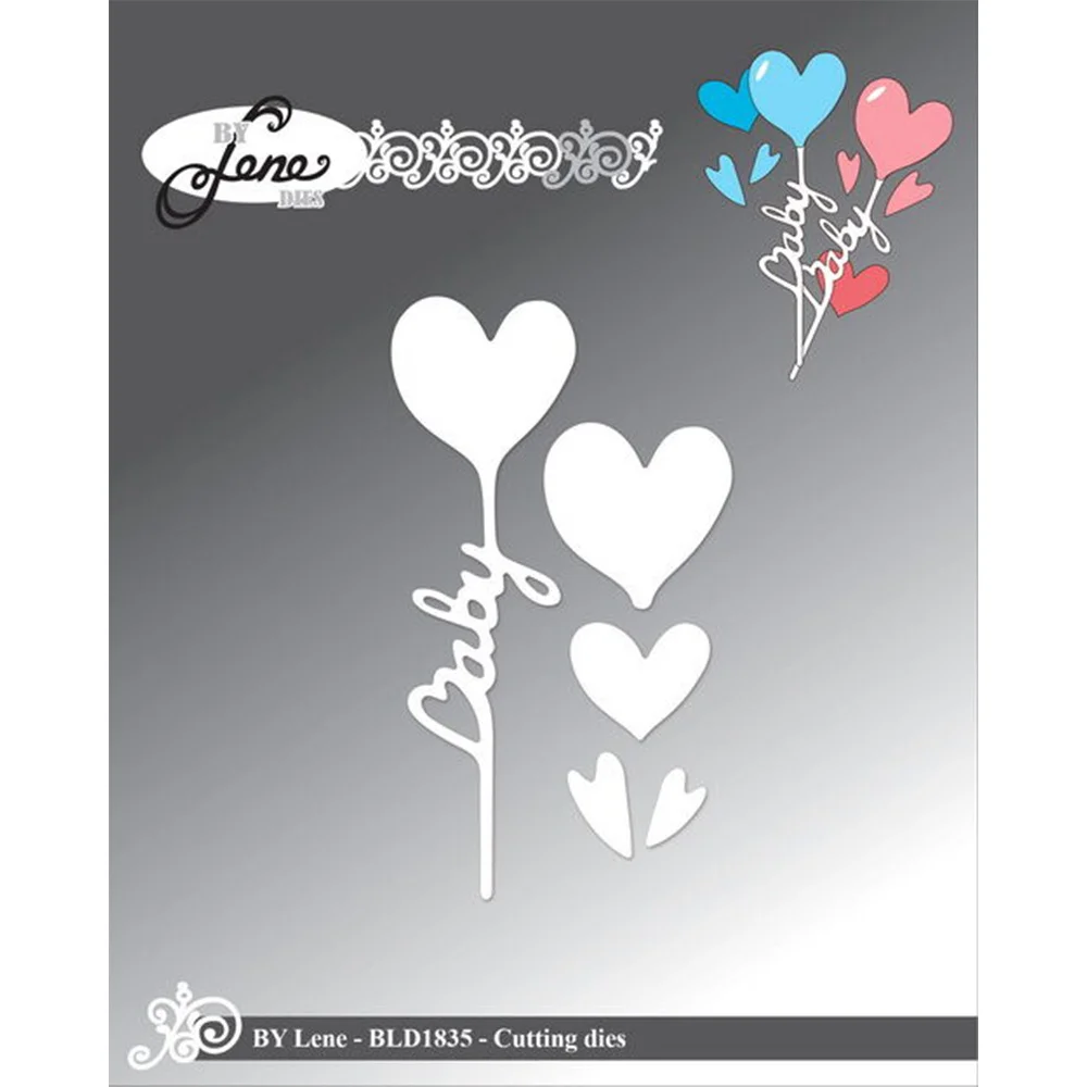 New Heart Balloon Metal Cutting Dies Cut Die Mold Craft Decoration Embossing Template DIY Handmade Knife