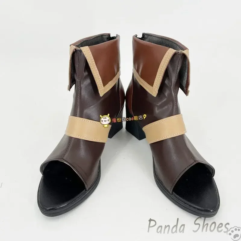 أحذية Genshinimpact Eremite Desert Clearwater التأثيرية لعبة الرسوم المتحركة الهزلية أحذية طويلة أزياء تنكرية أحذية الدعامة لجميع القديسين #2