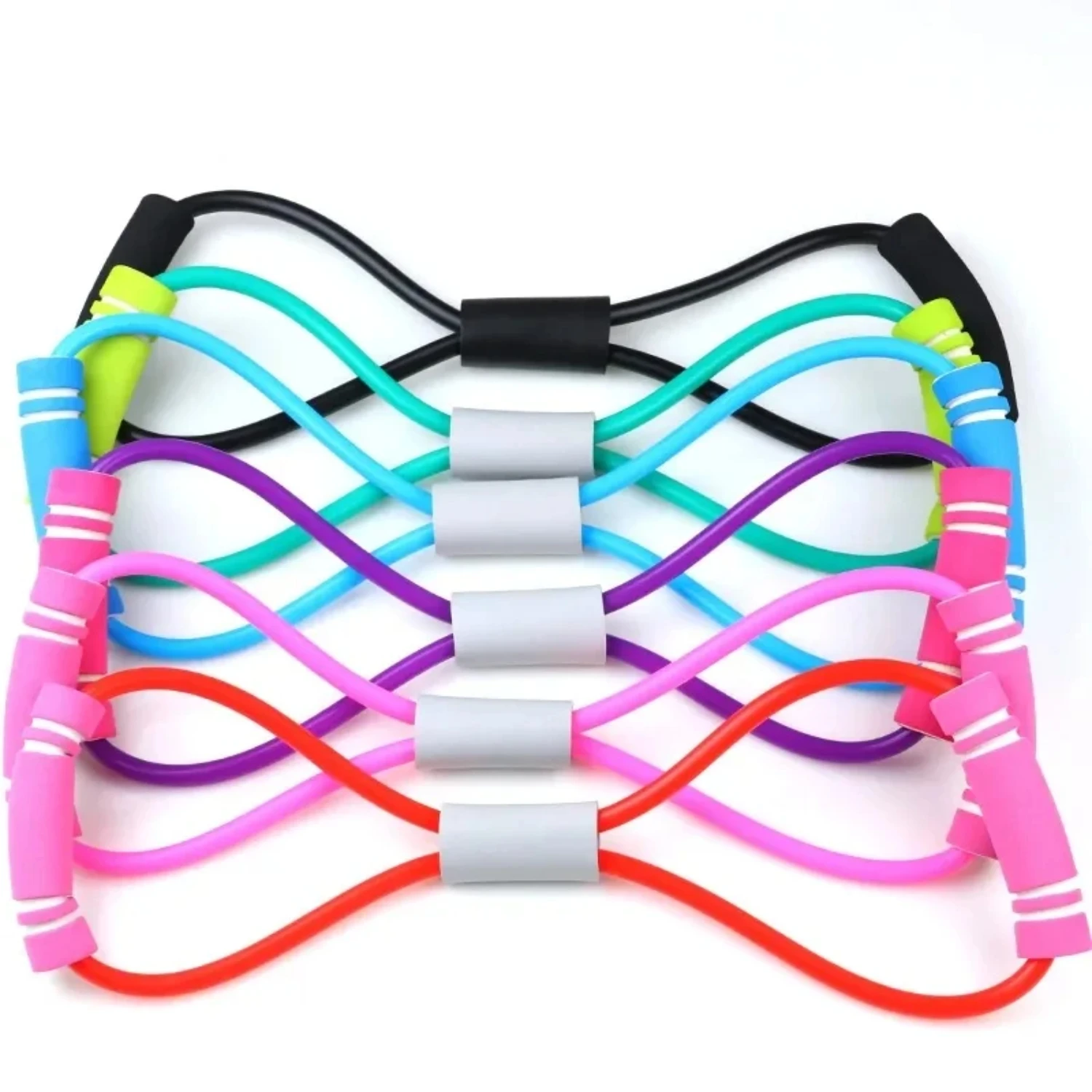 New Octagonal Chest Expansion And Chest Molding Device Yoga Rubber Band Breast Tension Device With Elastic Rope Resistance Belt