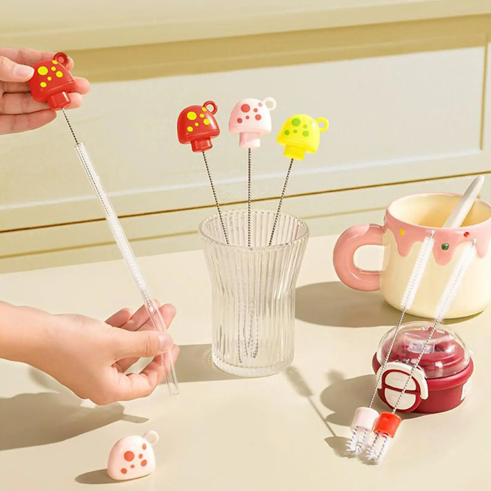Bottle Brush Bottle Cleaning Brush Sippy Cup Cleaning Tool For Bird Feeder Hookah Dormitory Apartment Decanters Kitchen