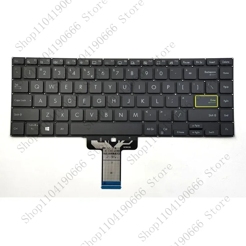 

ZZ New For Asus VivoBook Flip 14 TM420 TM420IA TM420U TM420UA TP470 TP470E TP470EA TP470EZ Laptop Keyboard US Backlit