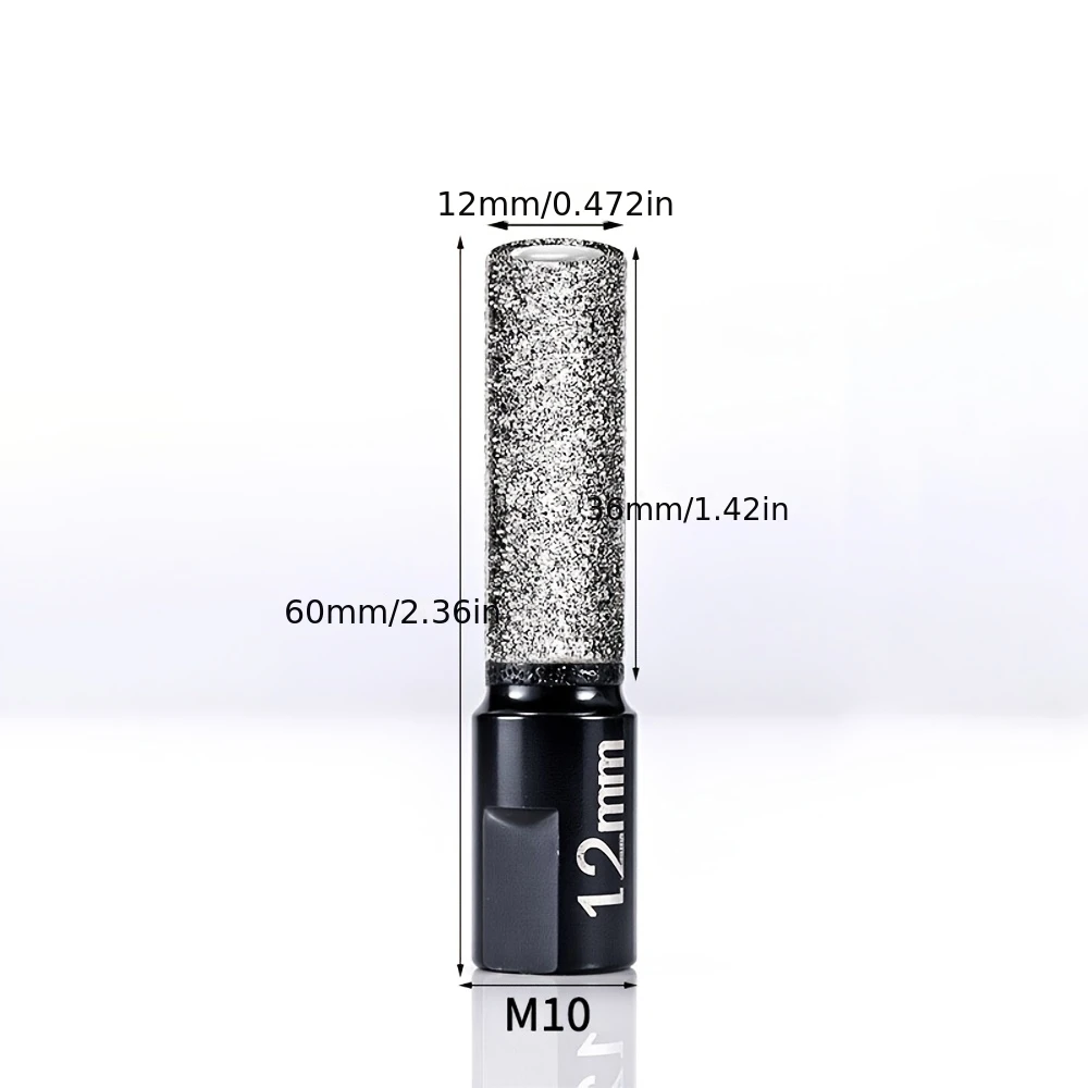 1Pc 6/8/10/12mm M10 Vacuümgesoldeerde Frees Diamant Keramische Tegel Marmer Steen Steken Slijpen voor 100 Type Haakse Slijper