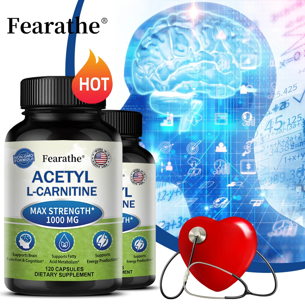 Acetyl L-Carnitine - High Potency Supports Natural Energy Production, Sports Nutrition, Supports Memory and Concentration