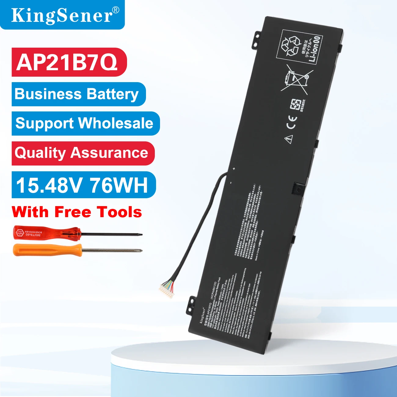 AP21B7Q 76WH Laptop Battery For Acer Predator TRITON 300 SE PT314-52S PT314-51 SFX16-61G SFX14-71G KT.00407.014 4ICP4/65/123