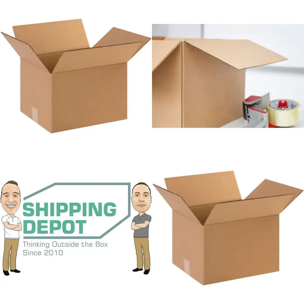 

50-Pack 12x10x8 Inch Corrugated Cardboard Boxes for Shipping, Packing, and Moving