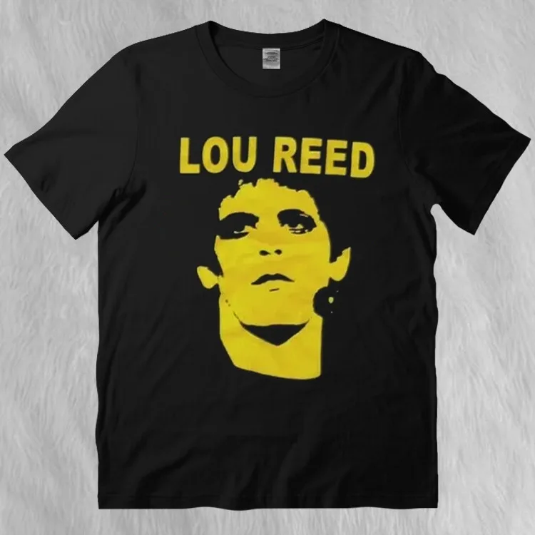 Vintage Lou Reed Rock Style Retro 2004 Black T-Shirt