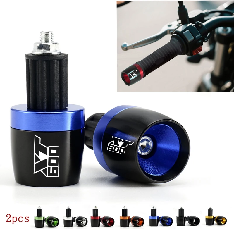 2PCS New Motorcycle Handle Bar End Weight Handlebar Grips Cap Plug For Yamaha XT600 XT 600 XT600Z XT600E Aluminum Accessories