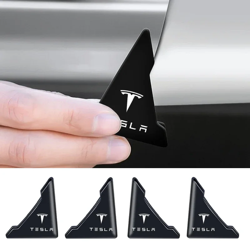 Silicone Car Door Corner Cover Anti-Scratch Protection Stickers For Tesla Model 3 Model S Model X ModelY Roadster Bonina Coil