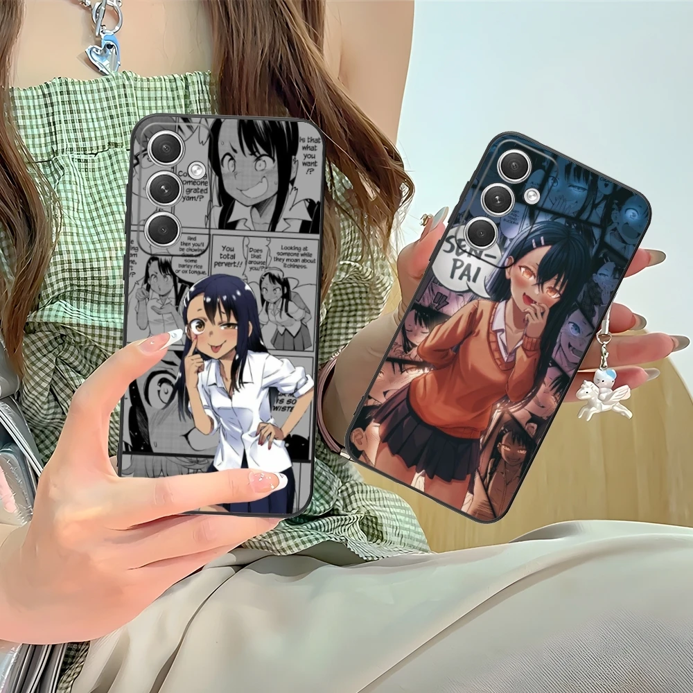 Hayase Nagatoro Anime Mobile Cell Phone Case for Samsung M55 35 15 54 34 14 33 23 13 42 32 22 F55 23 12 5G Black Cover Shell