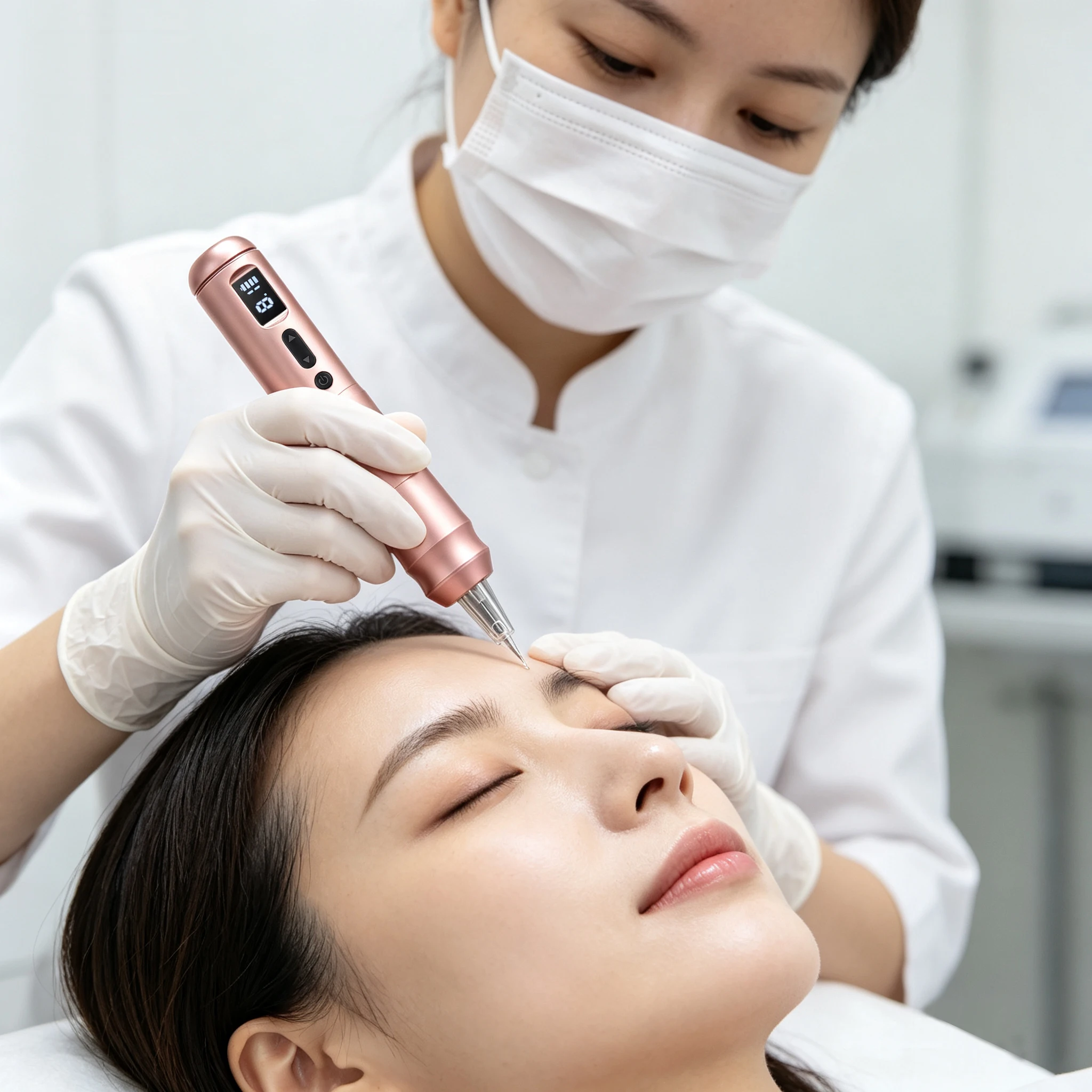 Adjustable Tattoo&Permanent Makeup Machine 2.0-4.0mm Stroke Wired Wireless Dual Mode Tattoo Pen Hollow Cup Motor for Artist Body view 6