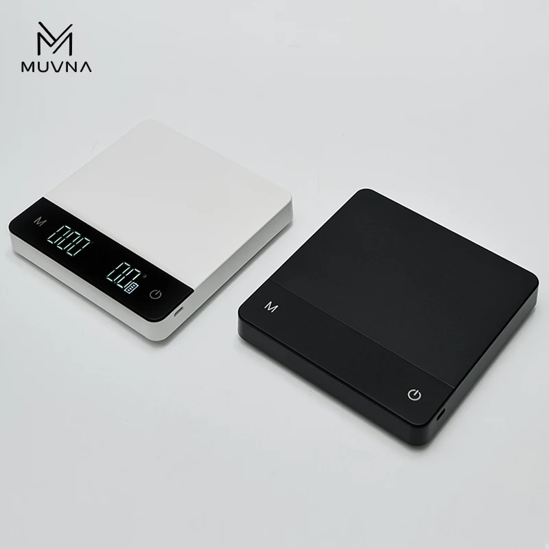 

MUVNA Prosecco Digital Coffee Scale, 0.1g High Precision Electronic Scale for Espresso/ Hand Drip Coffee with Tare Function, ABS