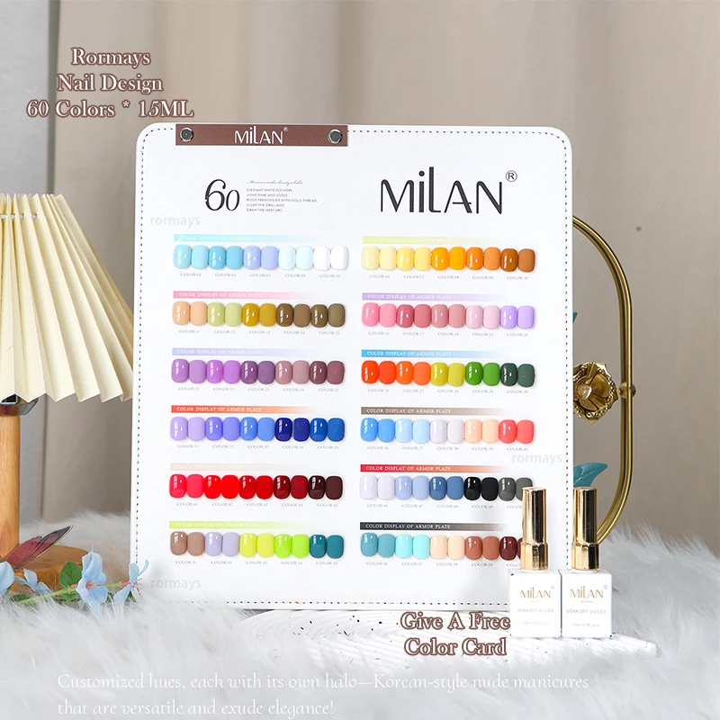 Rormays جديد ماكارون جل تلميع 60 قطعة الورنيش هلام الصيف الصلبة مشرقة دائم الأشعة فوق البنفسجية LED اللون مسمار الفن صالون هلام عدة مصنع #2