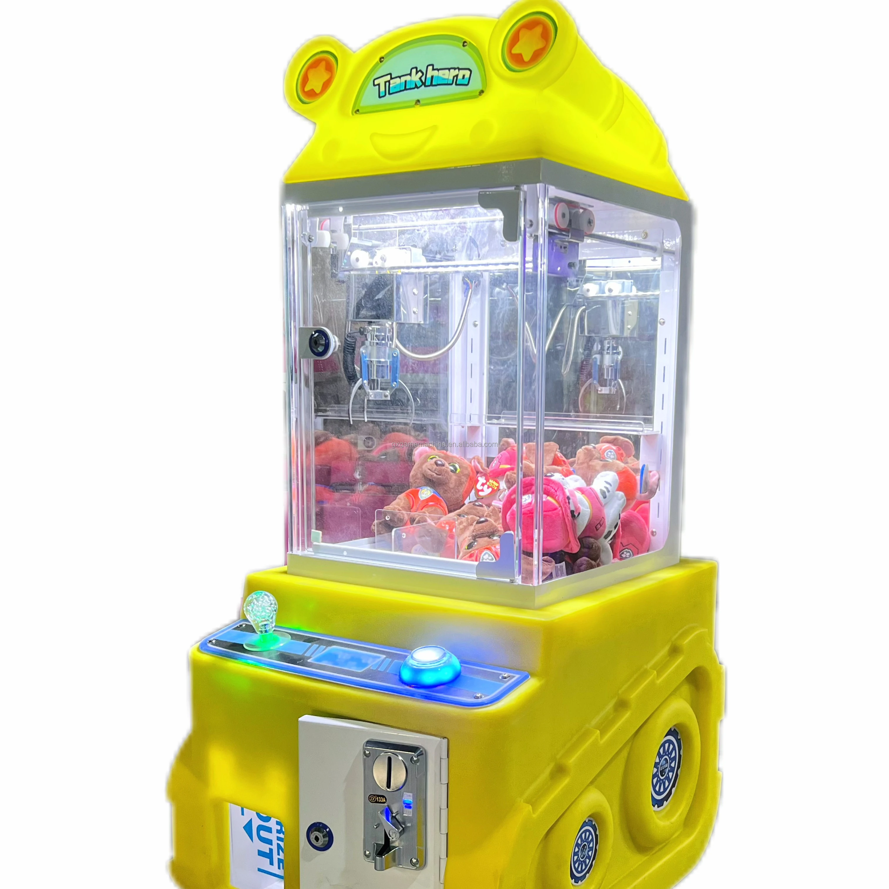 Wholesale Mini Arcade Crane Claw Awards Vending Machines Coin Toys and Gifts Doll Grabber World Stretch Awards Toys