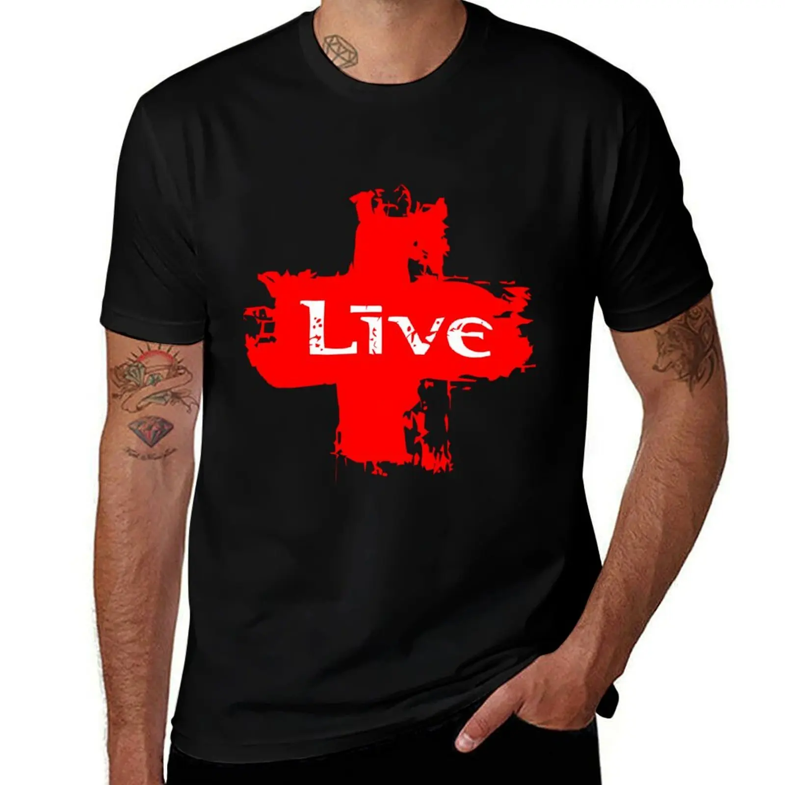 

Live (Band) T-Shirt printed t shirts for man t shirt personalised t shirt man luxury T-shirt